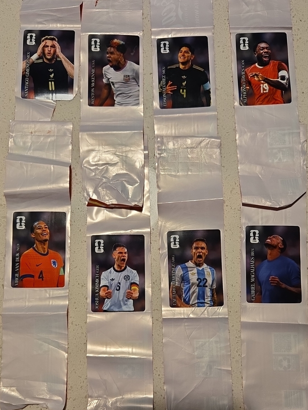 Panini FIFA World Cup 2026 Sticker Collection Lot of 8 Coca-Cola Player